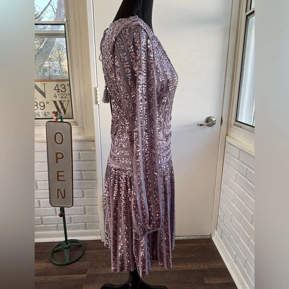 Anthropologie purple sequin